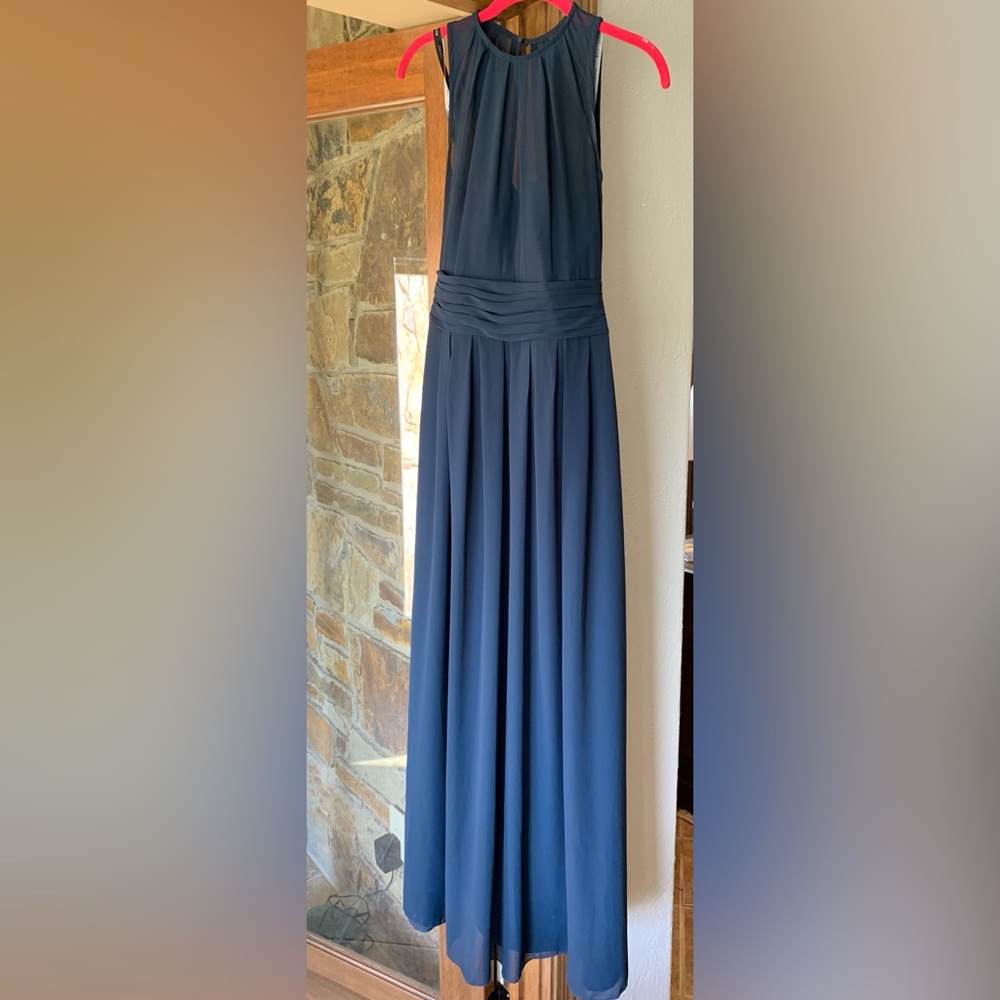 Elegant Blue Women's Dress